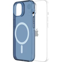 Аксесуар для iPhone VOKAMO Case with MagSafe Clear/Blue для iPhone 15 (NVK010852): Колір синий