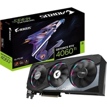 Відеокарта GIGABYTE AORUS GeForce RTX 4060 Ti ELITE 8G (GV-N406TAORUS E-8GD): Обсяг пам'яті, Гб 8