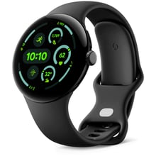 Смарт-часы Google Pixel Watch 3 45mm Matte Black Aluminum Case with Obsidian Active Band: Дисплей 1.4" AMOLED (456x456) / 320 ppi / Custom 3D Corning Gorilla Glass 5