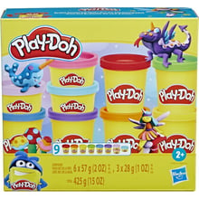 Набор пластилина Play-Doh Hasbro 9 баночек (F7965 PD HASBRO BRIGHT RAINBOW 9 PACK): Производитель Hasbro