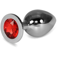 Анальна пробка із кристалом LoveToy Large Silver Plug Red: Для кого Унисекс