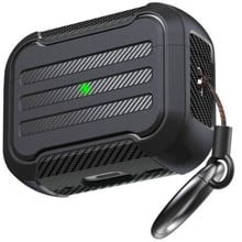 Чохол для навушників AhaStyle Rugged Protective with strap Black (X003KE7Y67) for AirPods Pro 2: Тип Чехол