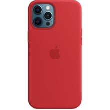 Аксесуар для iPhone Apple Silicone Case with MagSafe (PRODUCT) Red (MHLF3) for iPhone 12 Pro Max: Колір червоний