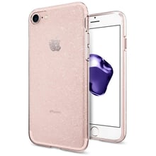 Аксесуар для iPhone Spigen Liquid Crystal Glitter Rose Quartz (042CS21419) for iPhone 8/iPhone 7: Колір рожевий