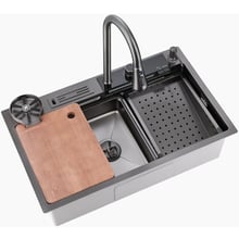 Кухонна мийка Lefton Workstation Kitchen Sink Set Digital Temperature Display KS2205 (SK019-G) (Кухонні мийки)(79012225)Stylus approved: Виробник Lefton