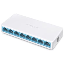 Мережевий комутатор Mercusys MS108: Порти тільки Fast Ethernet (10/100)