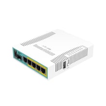 Маршрутизатор Wi-Fi Mikrotik hEX PoE (RB960PGS): Інтерфейс підключення (LAN-порт) (5) 10/100/1000 Ethernet; (1) SFP