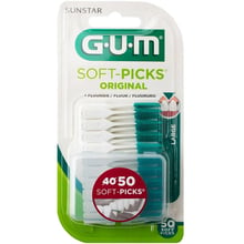 GUM Soft Picks large Набор межзубных щеток с фтором 50 шт: Вид Интердентальная