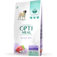 Сухой корм Optimeal Adult Small Breed Dogs для собак малых пород с уткой 12 кг (4820083905520): Тип Сухой корм