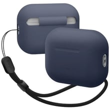 Чехол для наушников Elago Silicone Basic Case with Nylon Lanyard Jean Indigo (EAPP2SC-BA+ROSTR-JIN) for Apple AirPods Pro 2: Тип Чехол