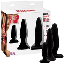 Набір анальних пробок Black Mont Anal Trainer Kit Black: Для кого Унисекс