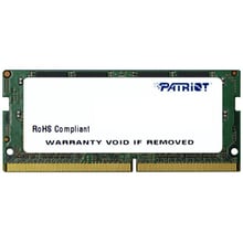 PATRIOT 4 GB DDR4 SO-DIMM (PSD44G240081S): Тип DDR4