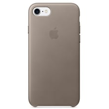 Чохол для iPhone Apple Leather Case Taupe (MPT62/MQH62) for iPhone SE 2020/iPhone 8/iPhone 7: Колір сірий