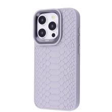 Kajsa Snake Pattern Light Gray для iPhone 15 Pro: Колір серый