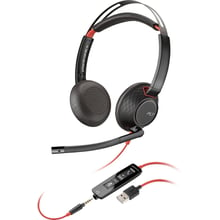 Навушники Poly BlackWire 5220 USB HS Stereo (80R97AA): Тип конструкції накладные