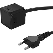 Зарядное устройство Allocacoc Wall Charger 2xUSB+2xUSB-C USBcube 15W 1.5m Black (10467BK/EUACMC): Особенности Быстрая зарядка, Power Delivery (PD), USB-C