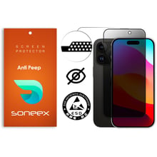 Аксесуар для iPhone Soneex Tempered Glass Pro Privacy Black для iPhone 15 Pro Max: Колір чорний