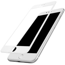 Аксесуар для iPhone Baseus Tempered Glass Silk Screen 0.2mm White (SGAPIPH8P-ASL02 / SGAPIPH7P-ASL02) for iPhone 8 Plus/iPhone 7 Plus: Колір білий