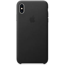 Чохол для iPhone Apple Leather Case Black (MRWT2) for iPhone Xs Max: Колір чорний