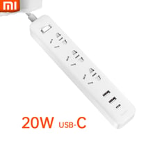 Подовжувач Mi Power Strip 2A1C (3 розетки + 2 USB-port + USB-C) 20W White (XMCXB05QM): undefined undefined