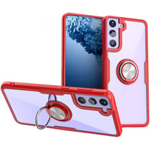 Аксессуар для смартфона TPU Case TPU PC Deen CrystalRing Clear/Red for Samsung G991 Galaxy S21