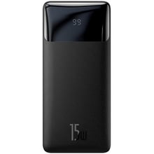 Зовнішній акумулятор Baseus Power Bank 10000mAh Bipow Display 15W Black (PPDML-I01)