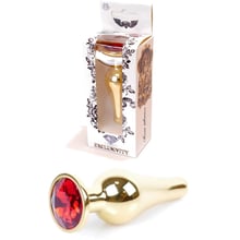 Анальна пробка із кристалом BOSS of TOYS Boss Series - Jewellery Gold BUTT PLUG Red, BS6400064: Для кого Унисекс