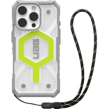 Чохол для iPhone Urban Armor Gear UAG with Trap Pathfinder Clear Magsafe Active Neon Lanyard (1144641BV01) for iPhone 16 Pro: Колір серый