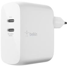 Зарядний пристрій Belkin USB-C Wall Charger GAN 50 + 18W White (WCH003VFWH): Особливості Швидка зарядка, USB-C