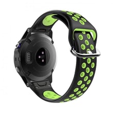 Garmin QuickFit 22 Nike-Style Silicone Band Black/Green (QF22-NSSB-BKGN)