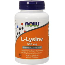 NOW Foods L-Lysine 500 mg Capsules 100 caps: Тип лізин