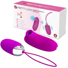 Комплект з віброяйця та вакуумного стимулятора Pretty Love ORTHUS Multifunctional 2 in 1, BI-014901W: Для кого Для женщин