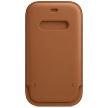 Чохол для iPhone Apple Leather Sleeve Case Saddle Brown (MHYC3) for iPhone 12/iPhone 12 Pro: Колір коричневий