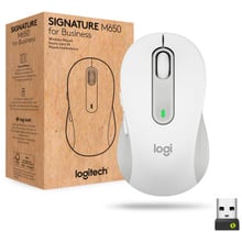 Мишка Logitech Signature M650 L Wireless Mouse for Business Off-White (910-006349): інтерфейс підключення Bluetooth, Wireless