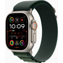 Apple Watch Ultra 2 GPS + Cellular 49mm Natural Titanium Case with Dark Green Alpine Loop - Small UA: Размер 49mm