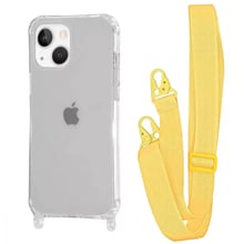 Чехол для iPhone WAVE Clear Case with Strap Yellow for iPhone 15: Цвет желтый