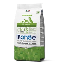 Сухий корм Monge Natural Superpremium All Breeds Adult Rabbit Rice & Potatoes з кроликом та рисом 2.5 кг (70011143): Тип Сухой корм