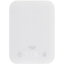 Весы кухонные Adler AD 3181 white: Тип конструкции с плоской плaтформой настольные