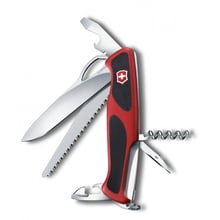 Мультитул Victorinox RangerGrip 79 130мм / 12предметов / червоний-чорний (0.9563.MC)