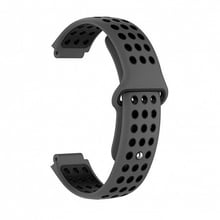 Fashion Nike-style Silicone Band Gray/Black for Garmin Universal 16: Колір сірий