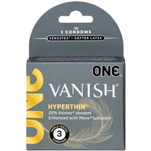 Презервативи ONE Vanish Hyperthin, 3 шт: Тип Ультратонкие