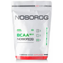 Амінокислота для спорту Nosorog Nutrition BCAA 8: 1: 1 400 g / 80 servings / Unflavored: Тип BCAA