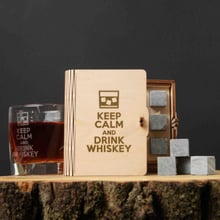 Камені для віскі BeriDari "Keep calm and drink whiskey" 6 штук у подарунковій коробці: Виробник BeriDari