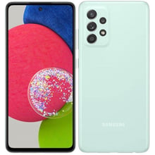 Смартфон Samsung Galaxy A52s 5G 8/128GB Awesome Mint A528B: Дисплей 6.5 Super AMOLED (1080 x 2400) 405 ppi / 120Hz / Corning Gorilla Glass 5