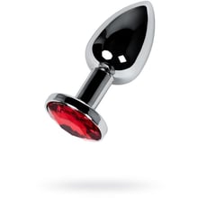 Анальная пробка с кристаллом Toyfa Silver anal plug with red gem: Для кого Унисекс