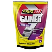 Гейнер Power Pro Gainer 1000 g / 25 servings / Банан: Стать унісекс