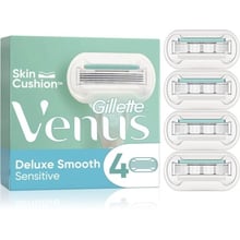 Gillette Venus Deluxe Smooth Sensitive Змінні касети для гоління для жінок 4 шт: Вид Сменные кассеты