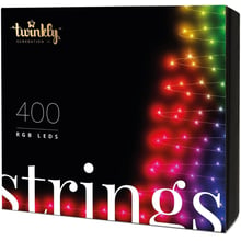 Smart LED Гирлянда Twinkly Strings RGB 400_ BT+WiFi_ Gen II_ IP44 кабель черный: Тип Линейная