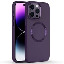 Чехол для iPhone TPU Case Bonbon Metal Style with MagSafe Dark Purple for iPhone 16: Цвет фиолетовый