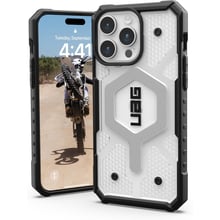 Чохол для iPhone Urban Armor Gear UAG Pathfinder Magsafe Ice (114301114343) для iPhone 15 Pro Max: Колір серебристый